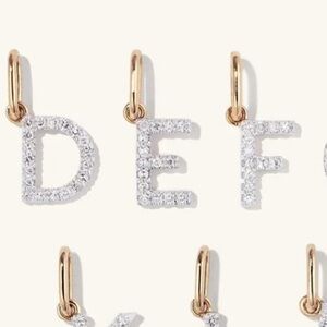 Mejuri Diamond Letter Charm E